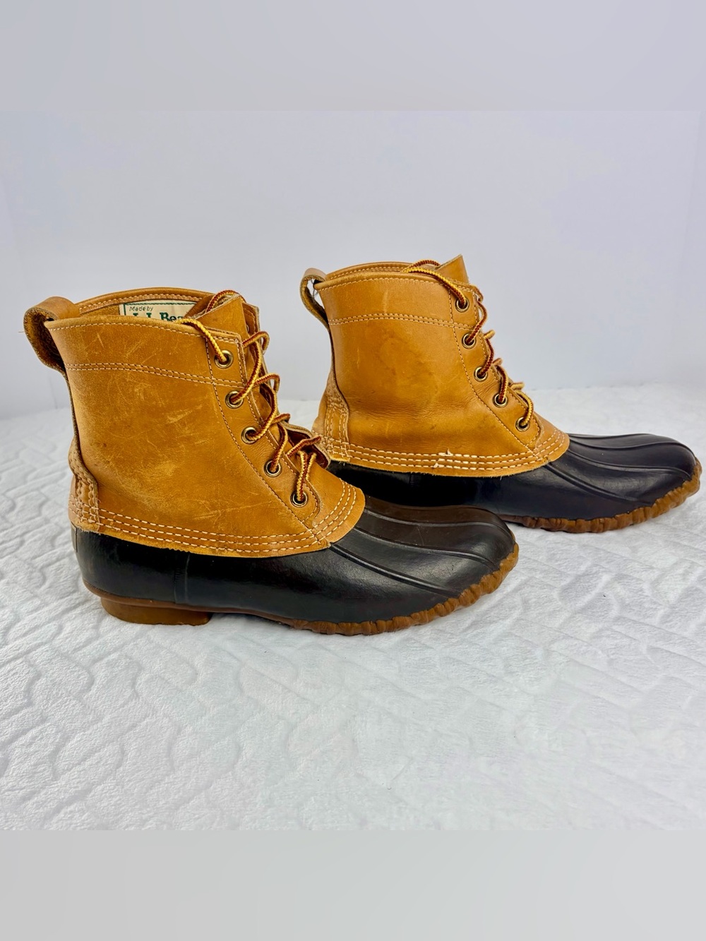 Vintage L.L.Bean 7Os 80s handmade Made in the USA leather boots Women’s Size 8
